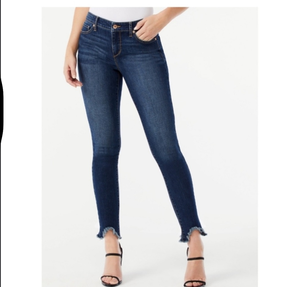 Sofia by Sofia Vergara Women's Dark Wash Skinny Ankle Jeans Size 6